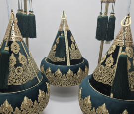 trousseaux tayfours royaux,l'eclat du vert emeraude