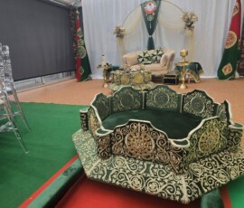 Tahara/anniversaire assise de circoncision verte avec mida