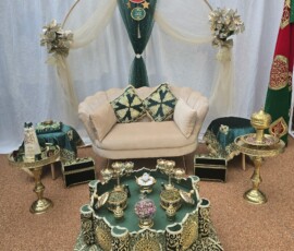 Tahara/anniversaire assise de circoncision verte royale