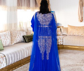 caftans maries caftan bleu mariee1