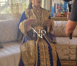 caftans maries caftan bleu mariee2