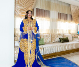 caftans maries caftan bleu mariee5
