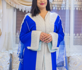 caftans maries caftan bleu royal mariee1